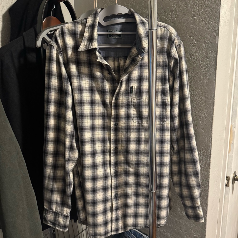 G.H. Bass & Co. Black and White Checkered Shirt